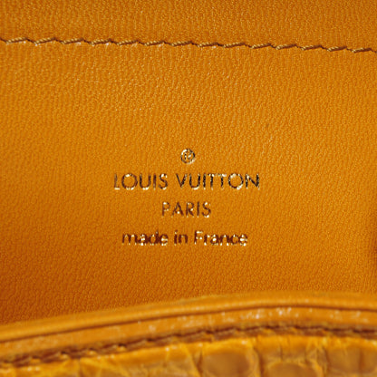 Louis Vuitton Alligator Monogram Charms Linda Scarf Bag Taupe 7 of 9