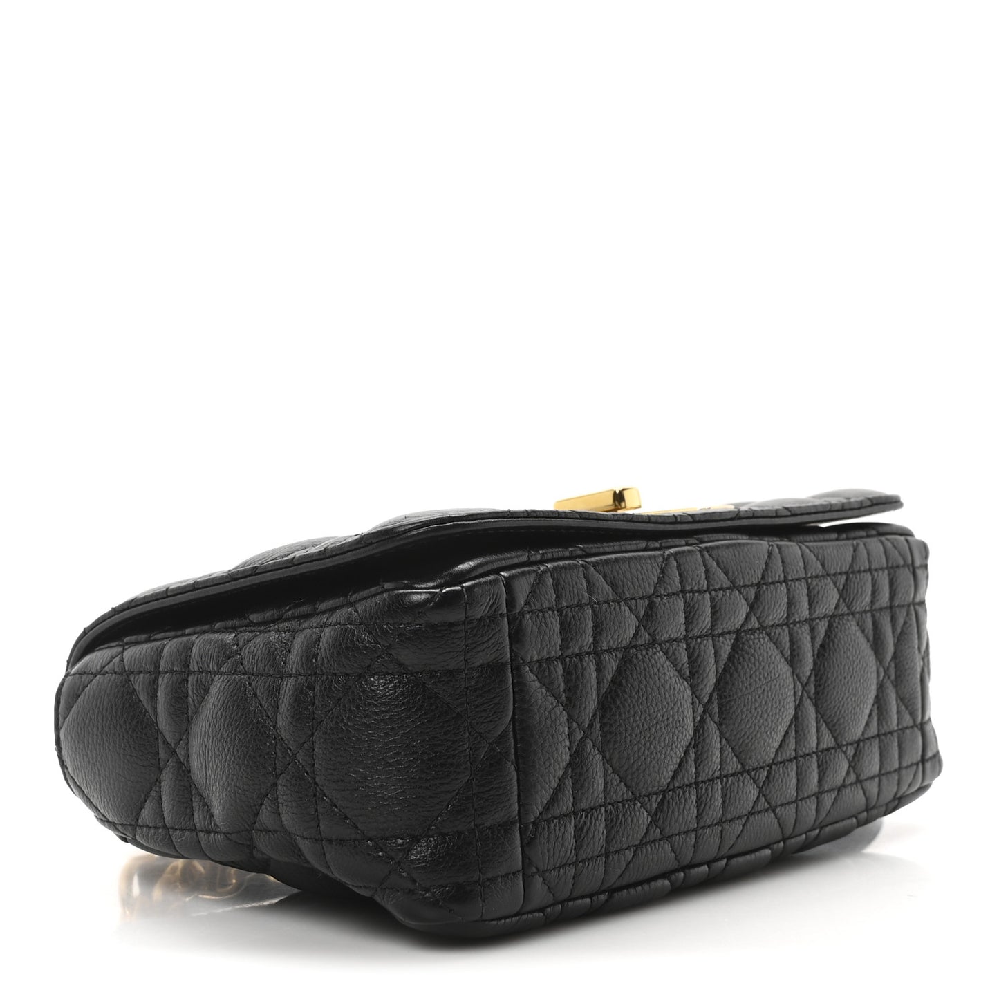 Calfskin Cannage Small Caro Bag Black
