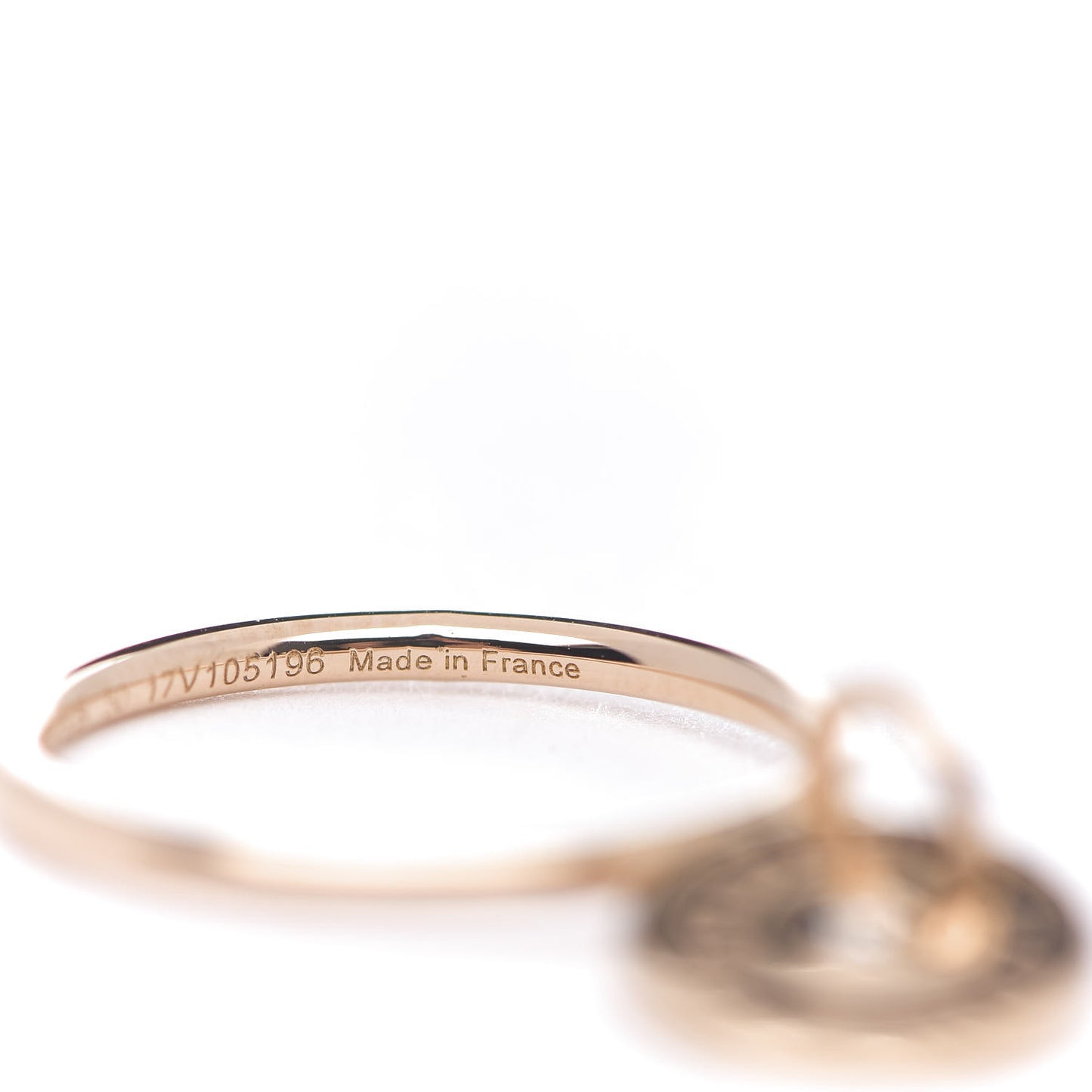 18K Rose Gold Diamond Gambade Ring 50 5.25