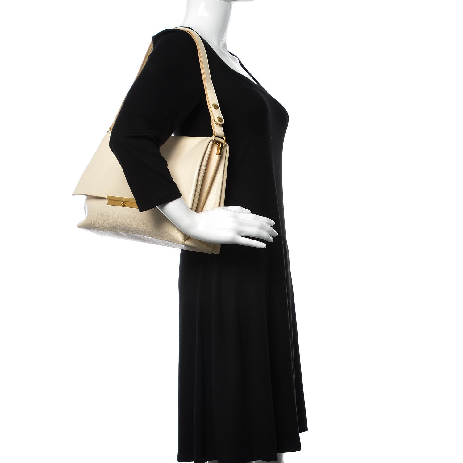 Celine Calfskin Blade Flap White 2 of 17