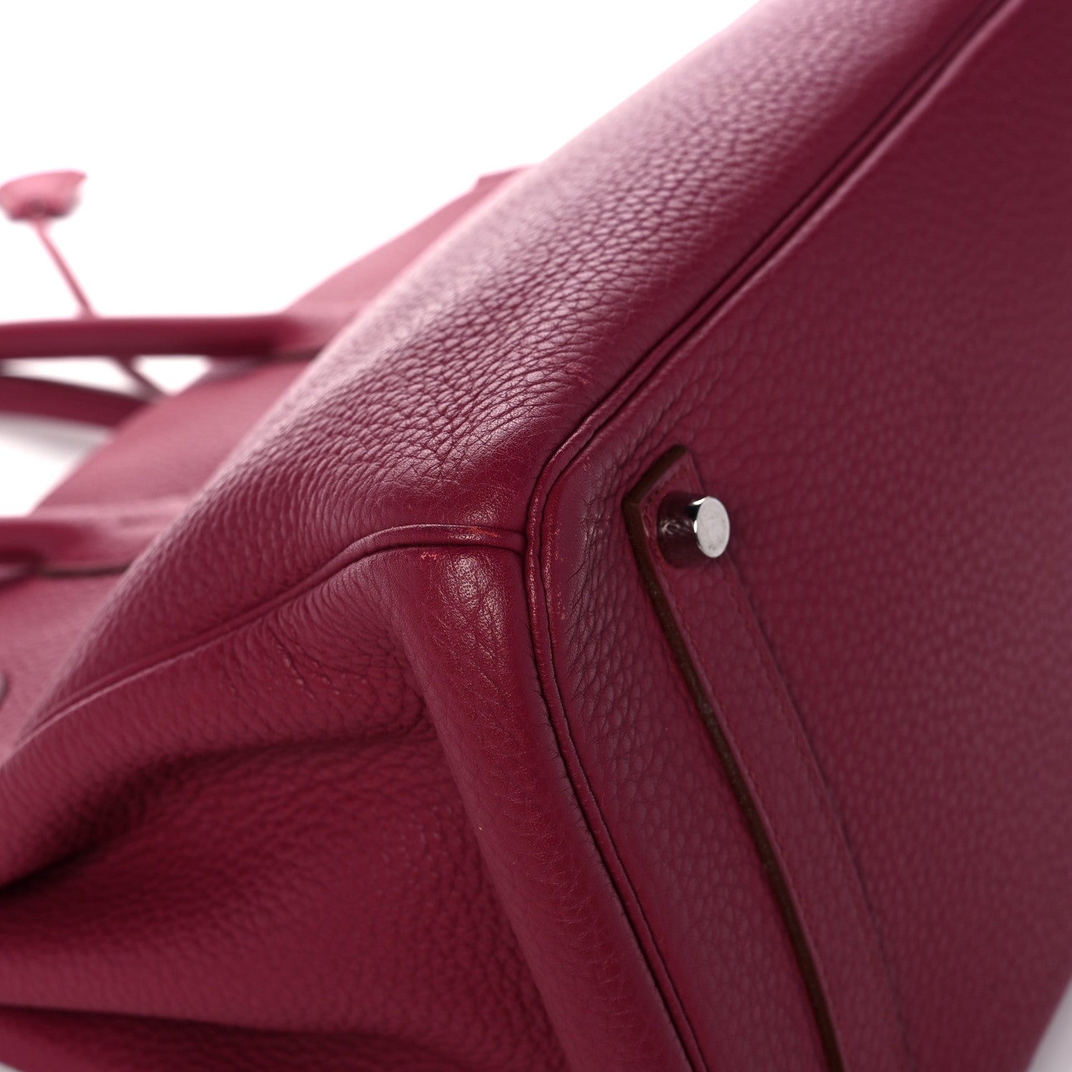 Hermes Taurillon Clemence Birkin 35 Rubis 34 of 48