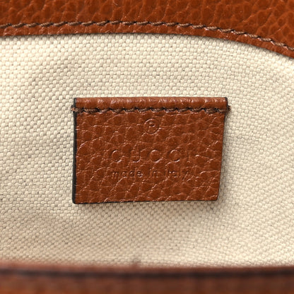 Gucci New Denim GG Monogram Dollar Calfskin Web Mini Horsebit 1955 Shoulder Bag Blue Tea Cuir Epilog 6 of 10
