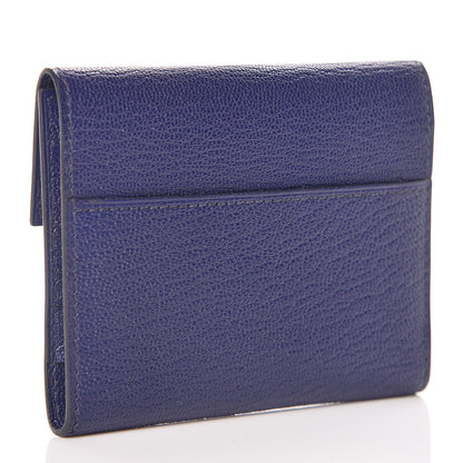 Hermes Chevre Mysore Mini Clic Card Holder Bleu Encre 3 of 8