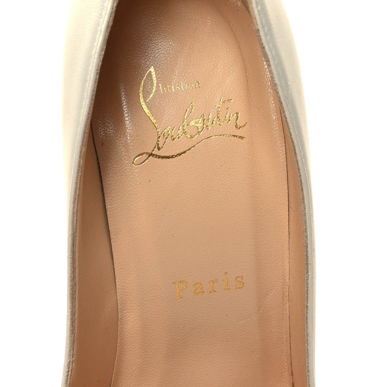 Christian Louboutin Nappa Corneille 100 Pumps 36 Snow 8 of 9