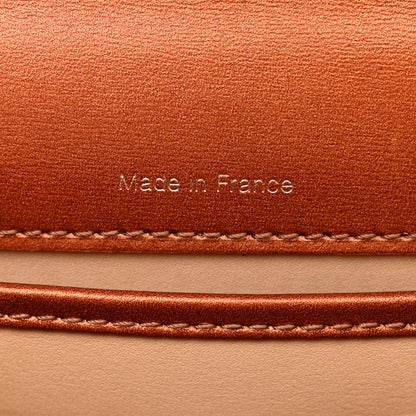 Delvaux Metallic Calfskin Mini Brillant Satchel Camel 8 of 14