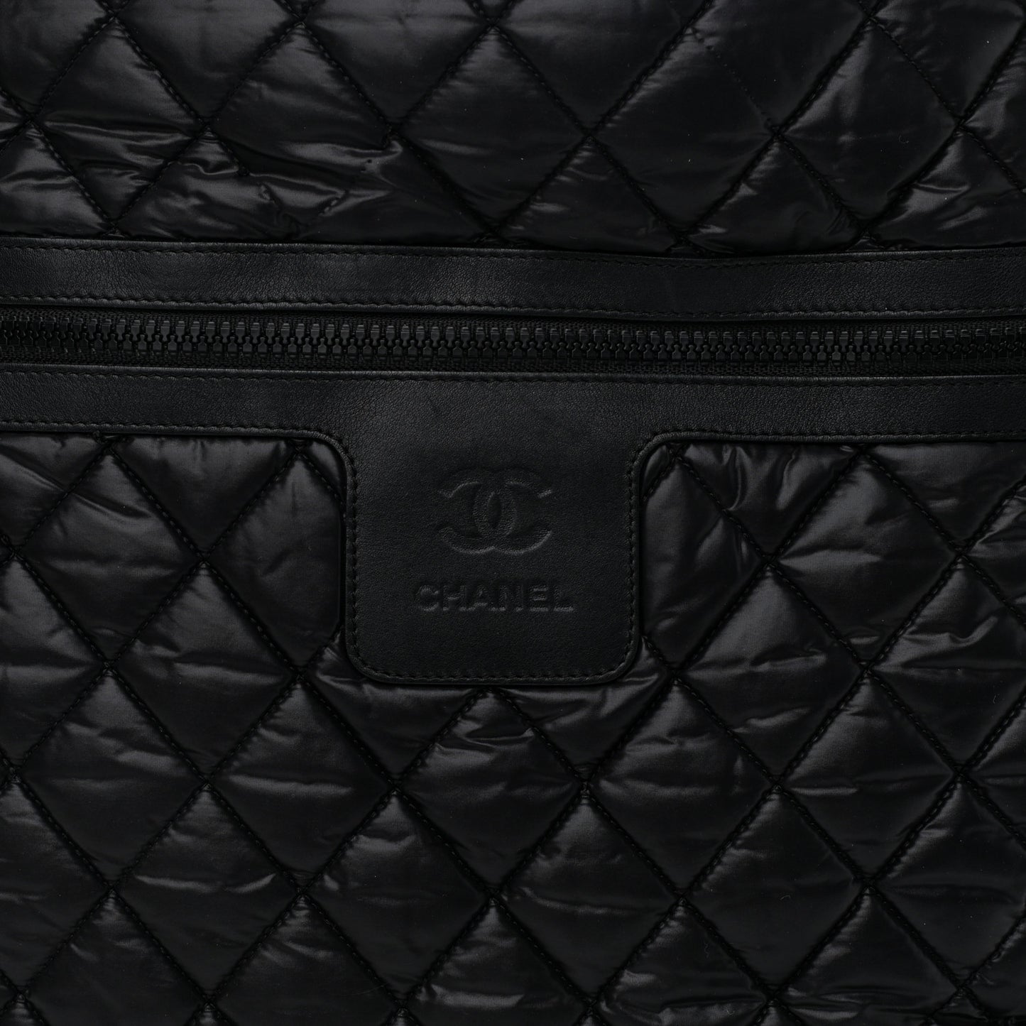 Nylon Quilted Coco Cocoon Hobo Black