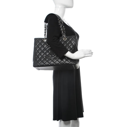 Chanel Caviar Quilted Grand Shopping Tote GST Black 2 of 13
