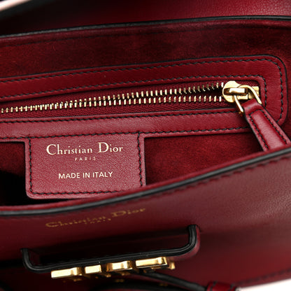 Christian Dior Calfskin D Fence Saddle Bag Black Red 1 of 13