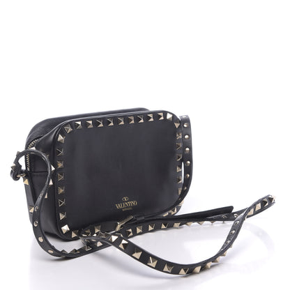 Valentino Garavani Calfskin Rockstud Camera Crossbody Bag Black 3 of 9