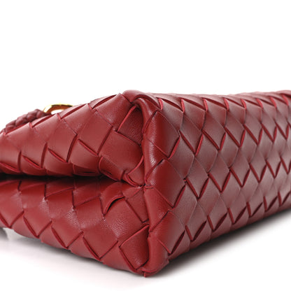 Bottega Veneta Nappa Intrecciato Mini Andiamo Shoulder Bag Lava Red 7 of 9