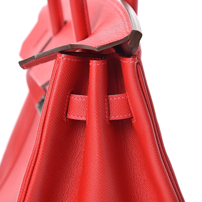 Hermes Epsom Birkin 35 Rouge Casaque 11 of 39
