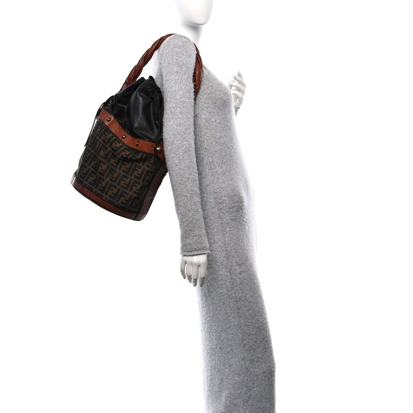 Zucca Small Palazzo Bucket Bag Tobacco