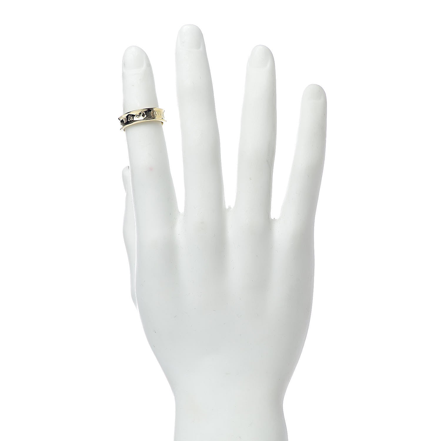 Tiffany 18K Yellow Gold 1837 Band Ring 55 7.25 2 of 5