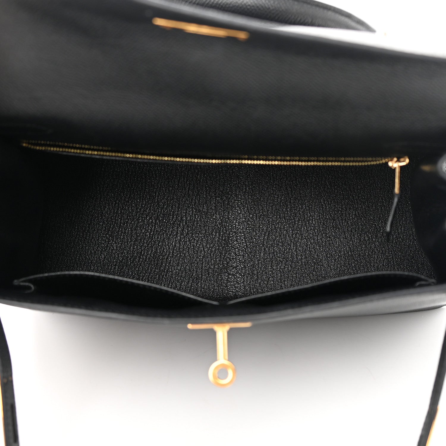 Hermes Epsom Kelly Sellier 28 Black 5 of 13