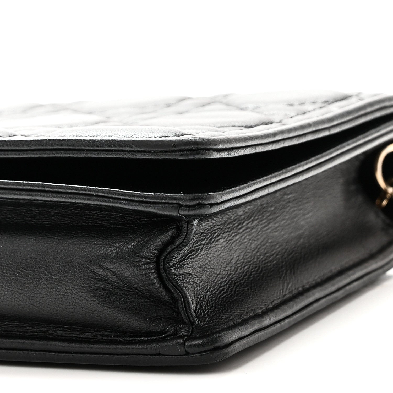 Christian Dior Lambskin Cannage Lady Dior Pouch Black 11 of 11