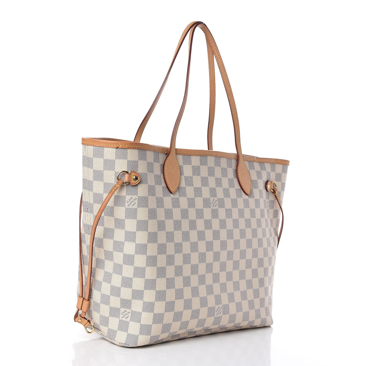 Louis Vuitton Damier Azur Neo Neverfull MM Rose Ballerine 4 of 11