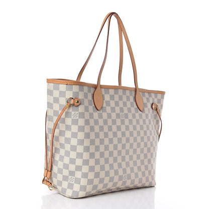 Louis Vuitton Damier Azur Neo Neverfull MM Rose Ballerine 4 of 11