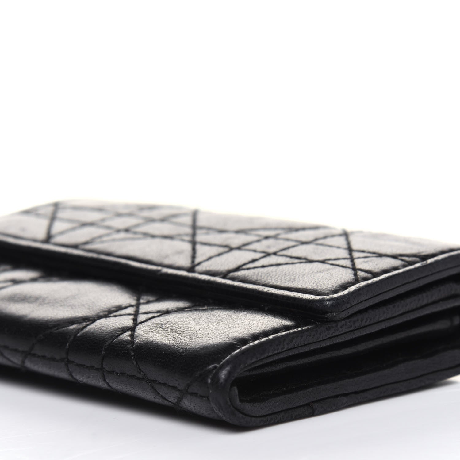 Christian Dior Lambskin Cannage Lady Dior Card Holder Black 9 of 12