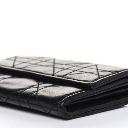 Christian Dior Lambskin Cannage Lady Dior Card Holder Black 9 of 12