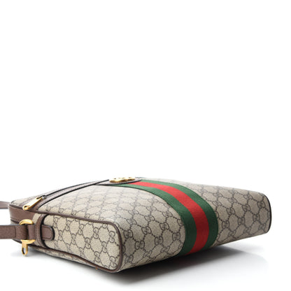 Gucci GG Supreme Monogram Web Medium Ophidia Messenger Bag Brown 4 of 11