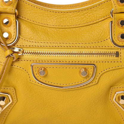 Balenciaga Chevre Gold Metallic Edge Hardware Mini City Jaune Epi 14 of 14
