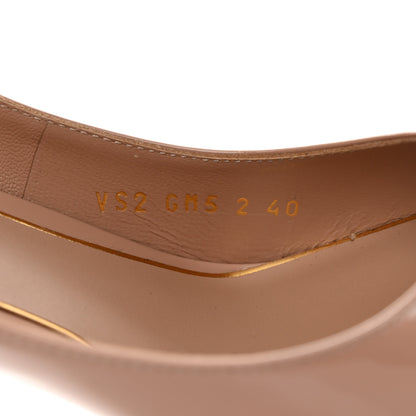 Valentino Garavani Patent Tiptoe Ankle Strap 100mm Pumps 40 Rose Cannelle 8 of 12