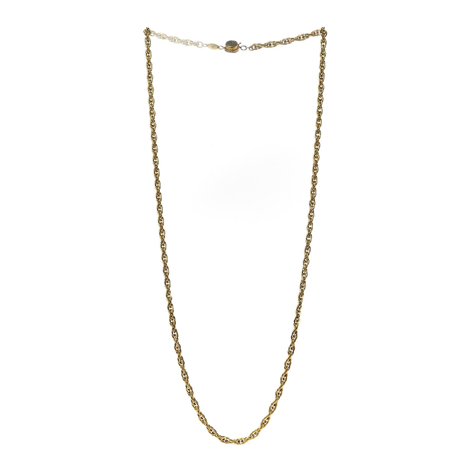 Chanel CC Chain Necklace Gold 2 of 6