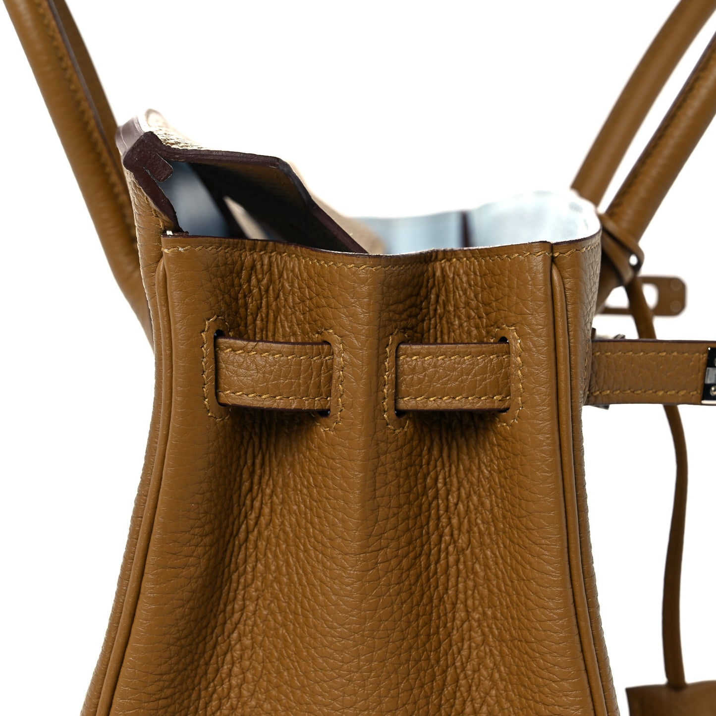 Togo Verso Birkin 25 Bronze Dore Bleu Brume
