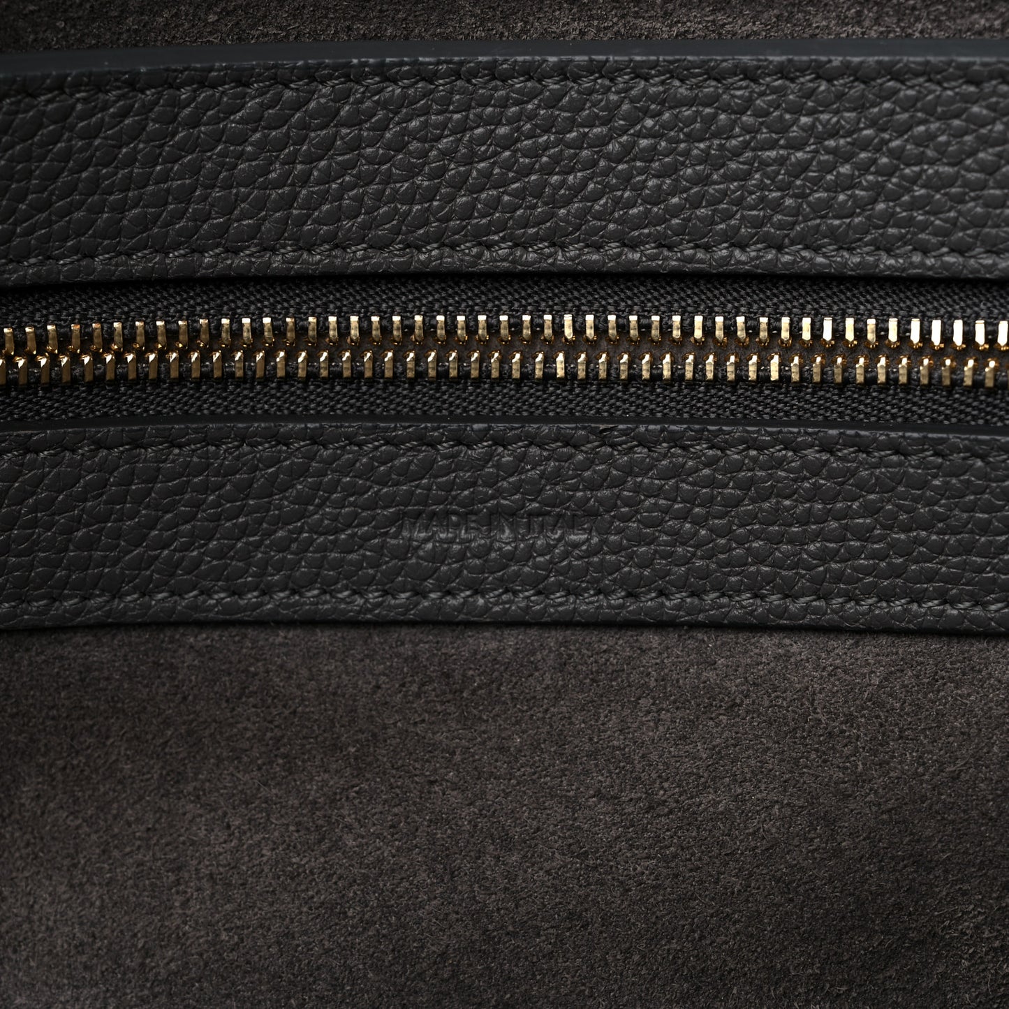 Soft Grained Calfskin Small Belt Cabas Phantom Grey