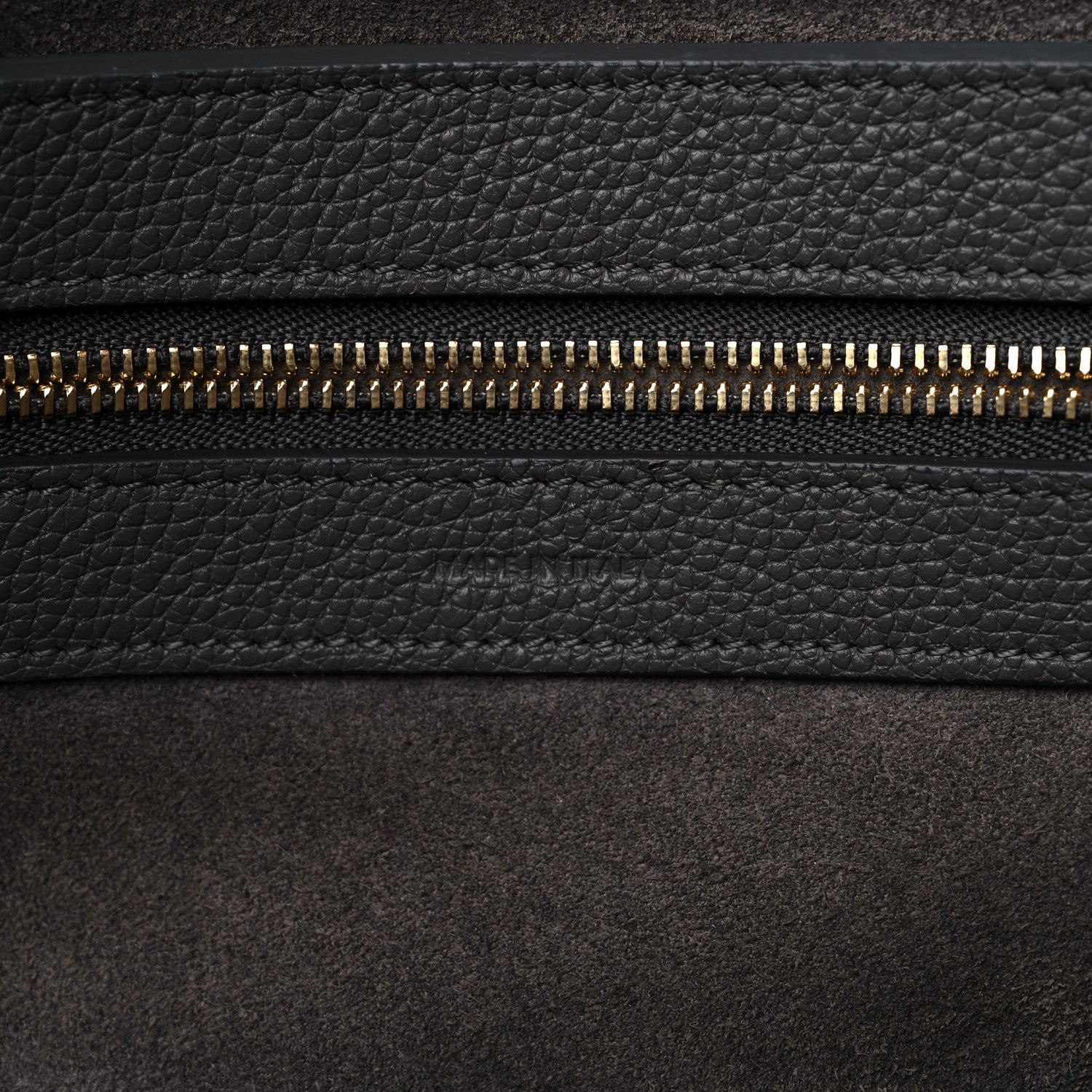 Celine Soft Grained Calfskin Small Belt Cabas Phantom Grey 7 of 13