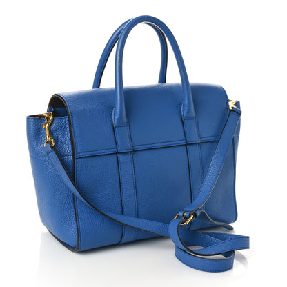 Mulberry Classic Grain Calfskin Small Bayswater Porcelain Blue 3 of 14