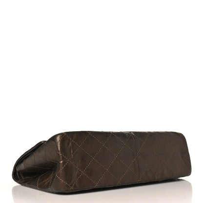 Chanel Metallic Aged Calfskin Quilted 2.55 Reissue 227 Flap Dark Gold 4 of 9