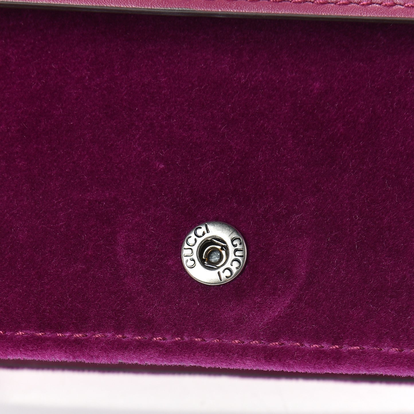 Velvet Super Mini Dionysus Shoulder Bag Fuchsia Violet Cyclamen