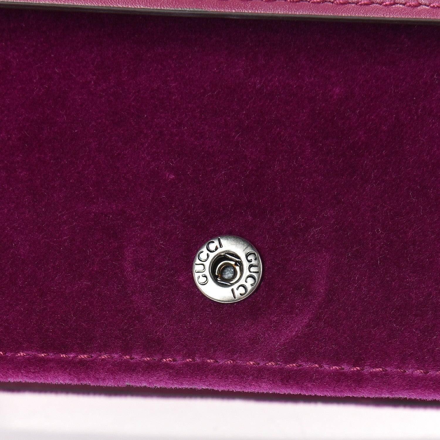 Gucci Velvet Super Mini Dionysus Shoulder Bag Fuchsia Violet Cyclamen 11 of 13