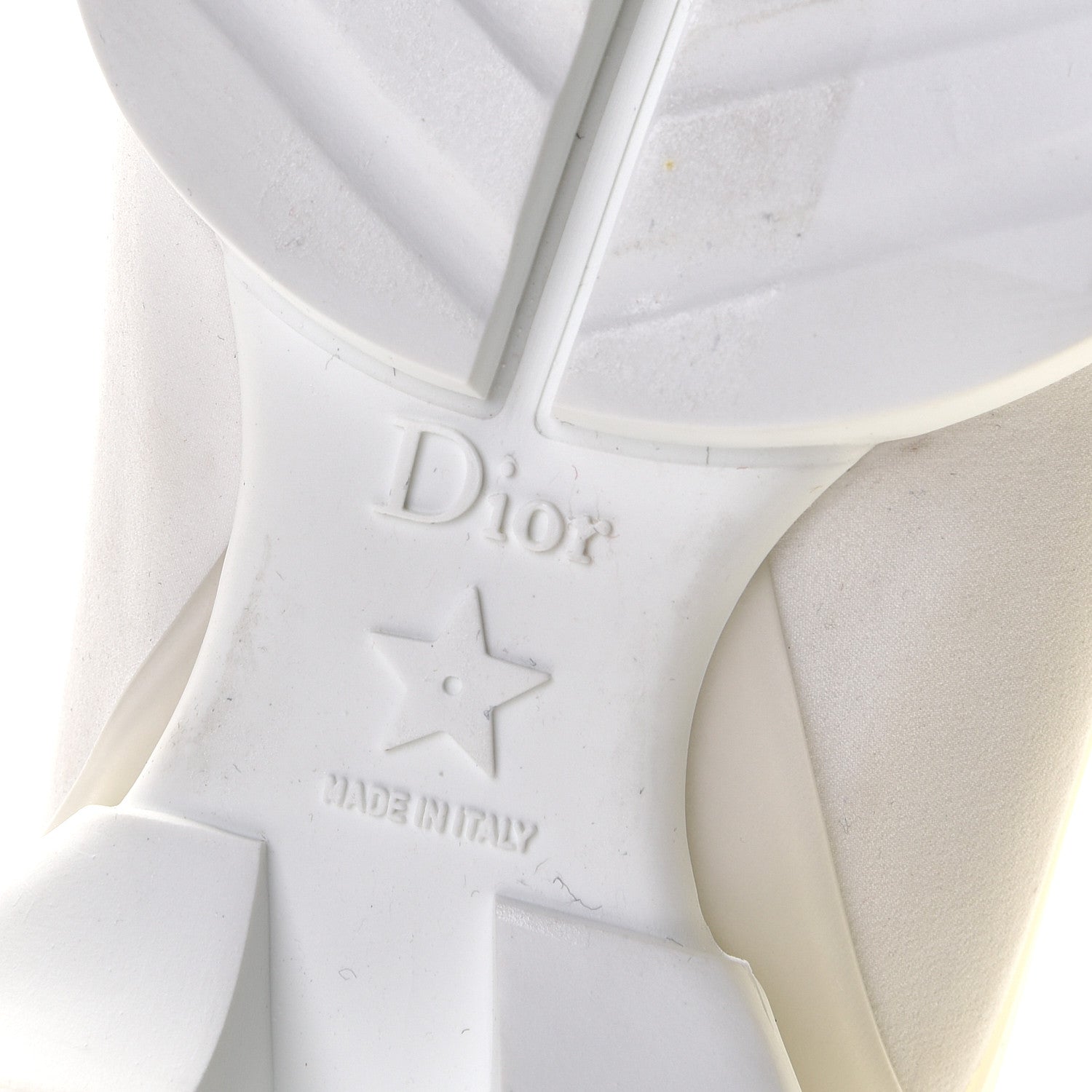 Christian Dior Technical Fabric Rubber Womens D-Connect Sneakers 38 White 7 of 8