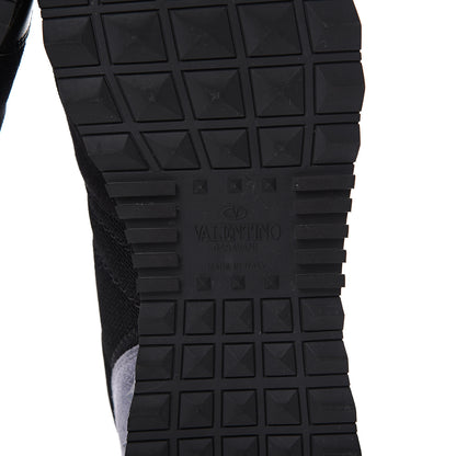 Valentino Garavani Nylon Suede Mens Rockrunner Sneakers 42 Black Multicolor 6 of 8