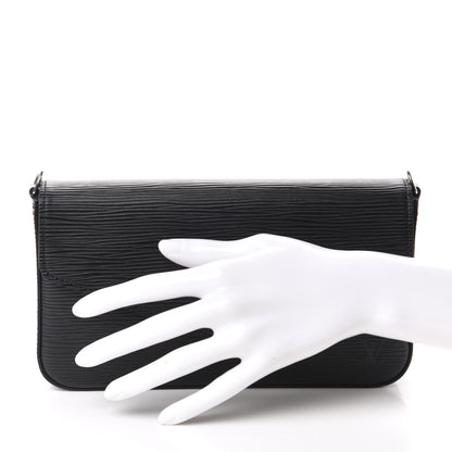 Louis Vuitton Epi Pochette Felicie Black 2 of 10