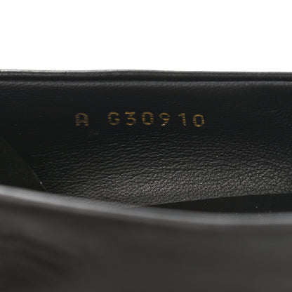 Chanel Calfskin Pearl Camellia Pumps 40 Black Gold 8 of 13