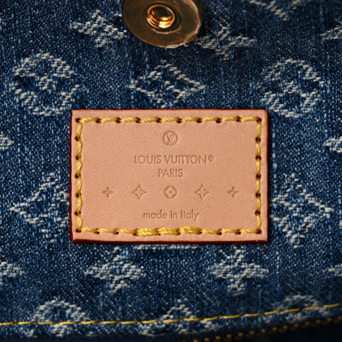 Monogram Denim CarryAll MM Blue