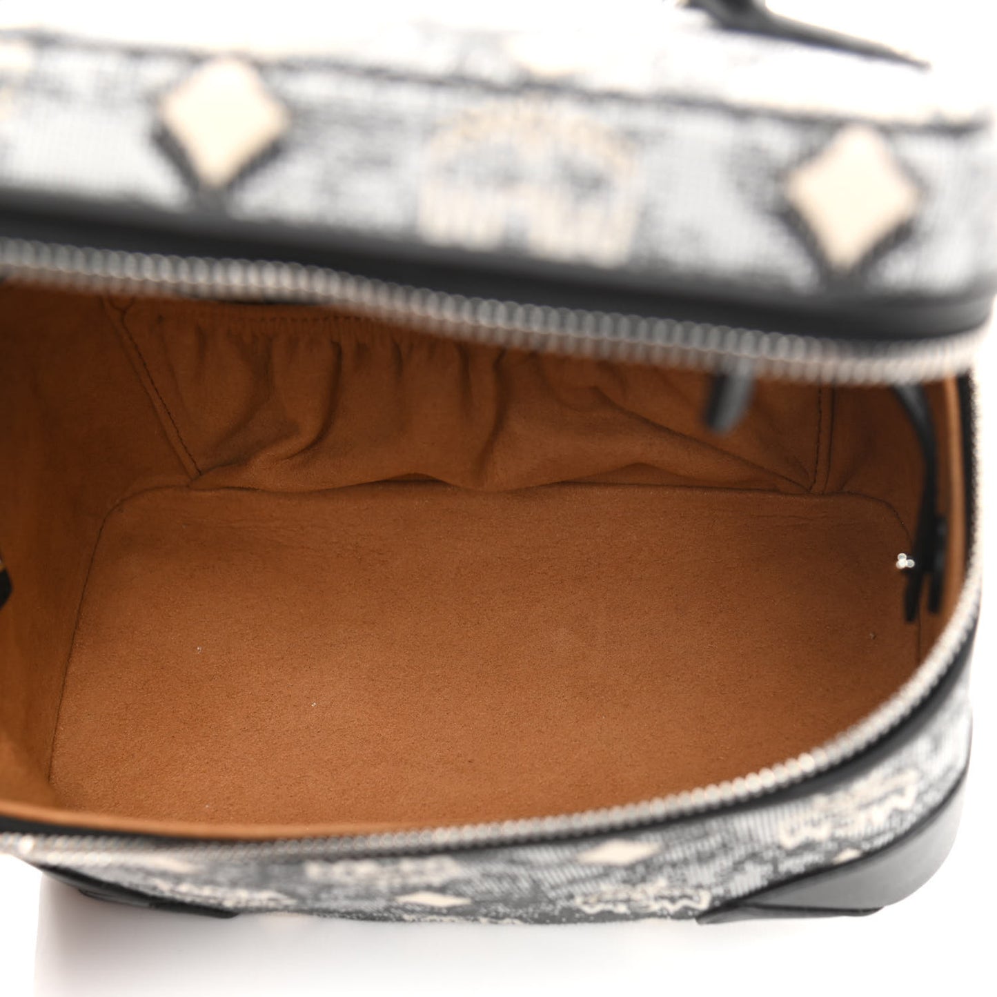 Vintage Jacquard Monogram Rockstar Small Vanity Crossbody Bag Grey
