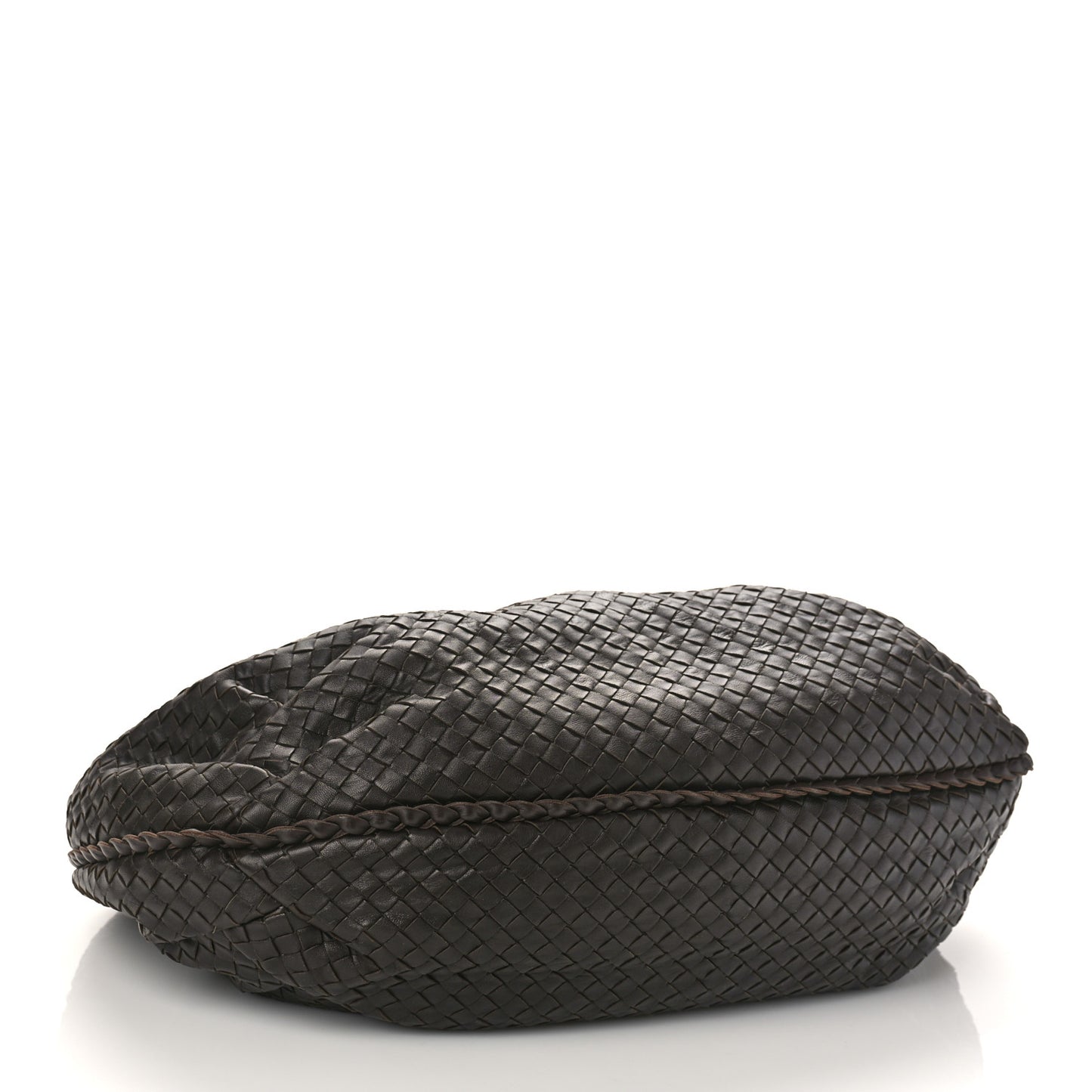 Nappa Intrecciato Large Veneta Hobo Ebano