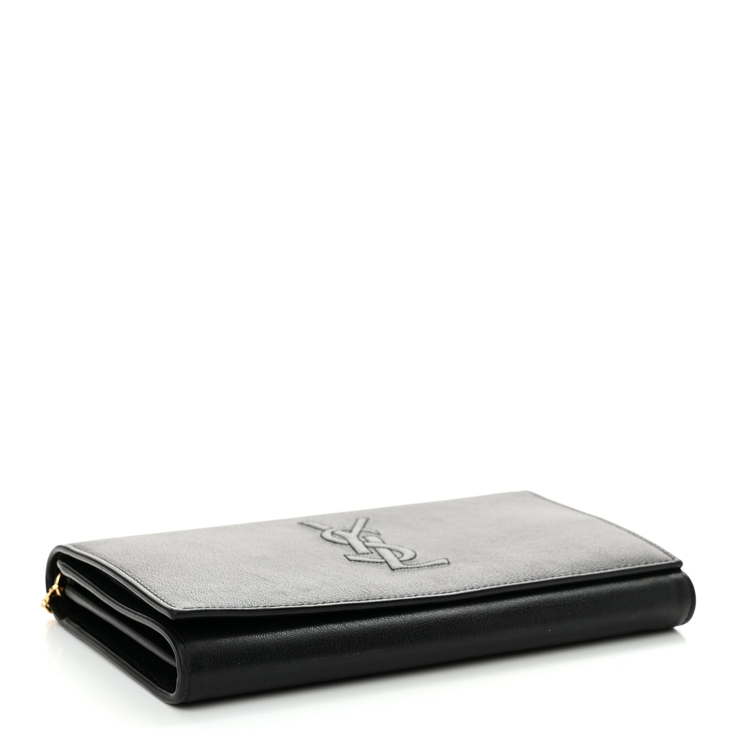 Calfskin Monogram Belle de Jour Chain Clutch Black