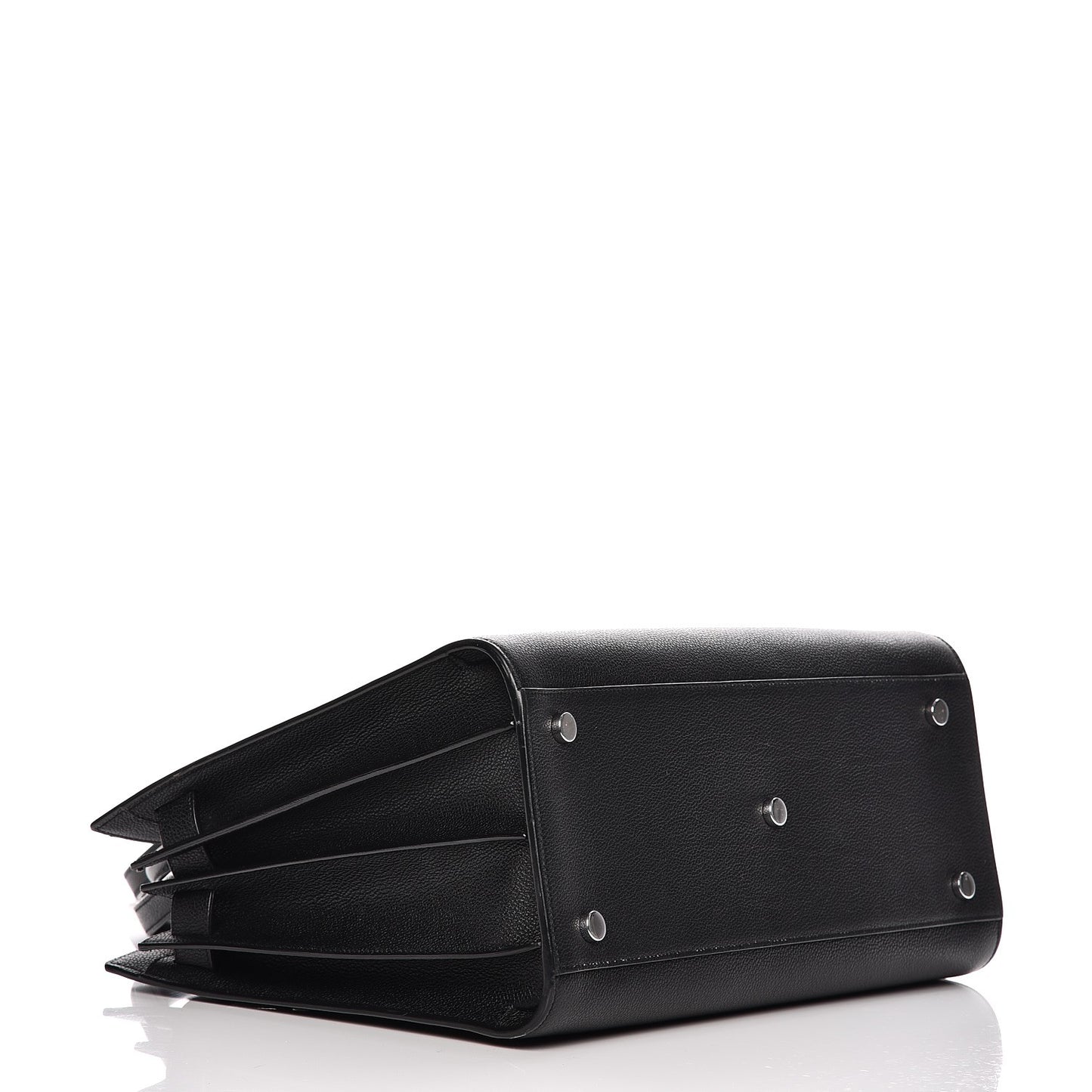 Grained Calfskin Small Sac De Jour Black