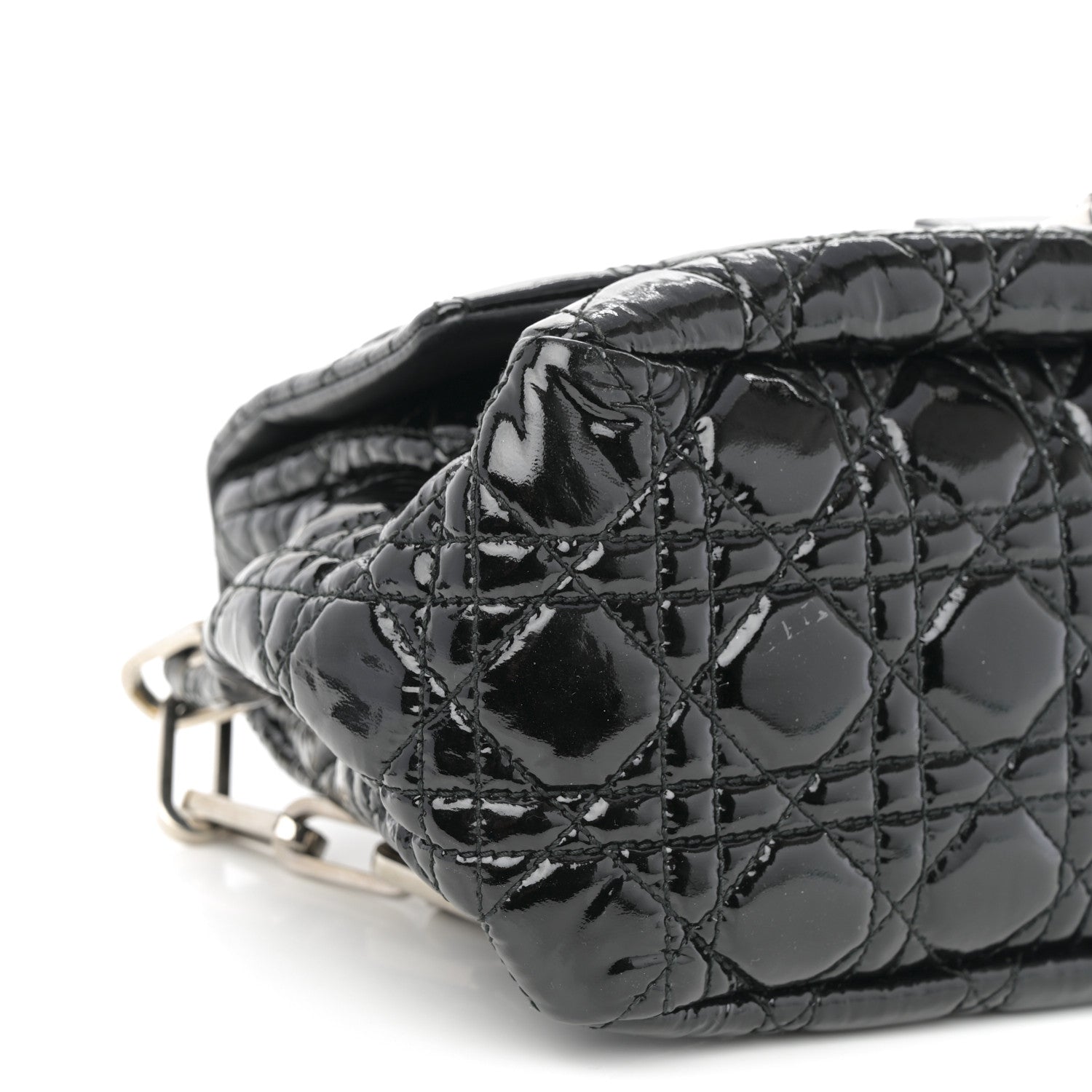 Christian Dior Patent Cannage New Lock Flap Black 26 of 34
