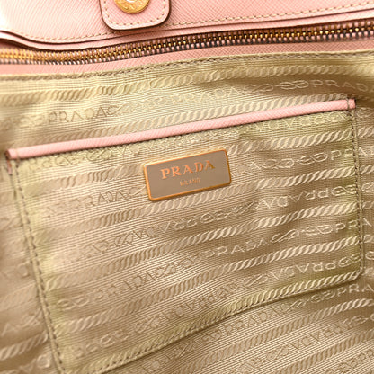 Prada Saffiano Lux Medium Bi-Color Tote Orchidea Talco 6 of 12