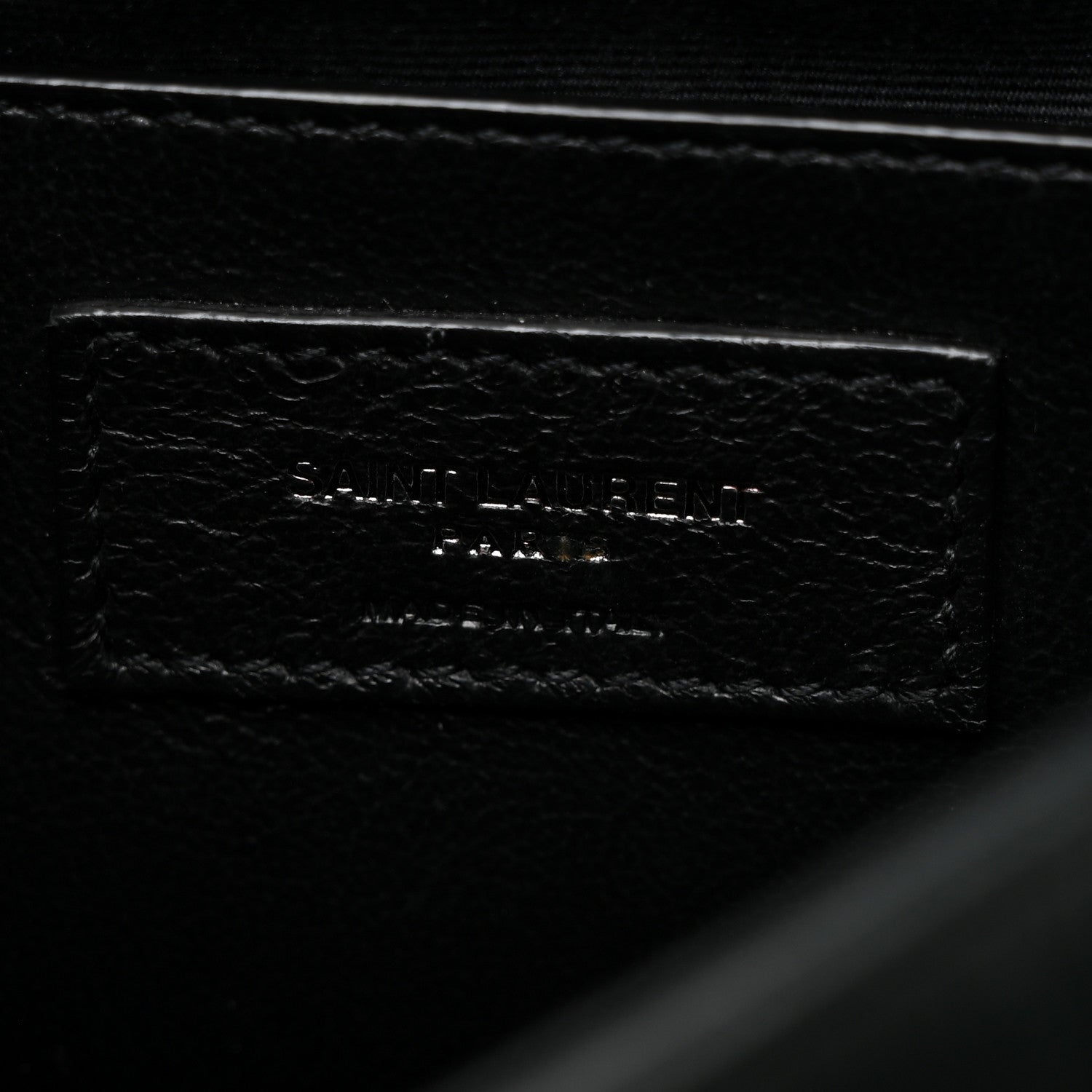 Saint Laurent Calfskin Crocodile Embossed Monogram Baby Niki Chain Satchel Algea 7 of 11