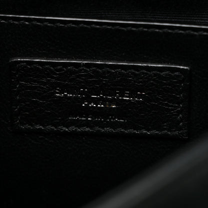 Saint Laurent Calfskin Crocodile Embossed Monogram Baby Niki Chain Satchel Algea 7 of 11