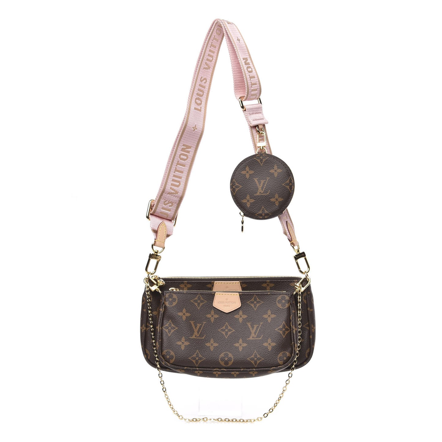 Monogram Multi Pochette Accessories Rose Clair