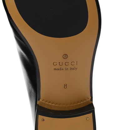 Gucci Goatskin Mens Horsebit Loafers 8 Black 6 of 10