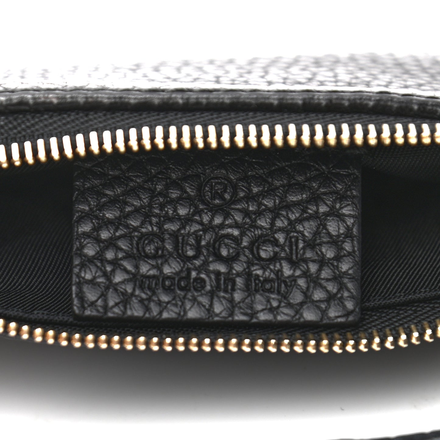 Pebbled Calfskin Soho Key Case Black